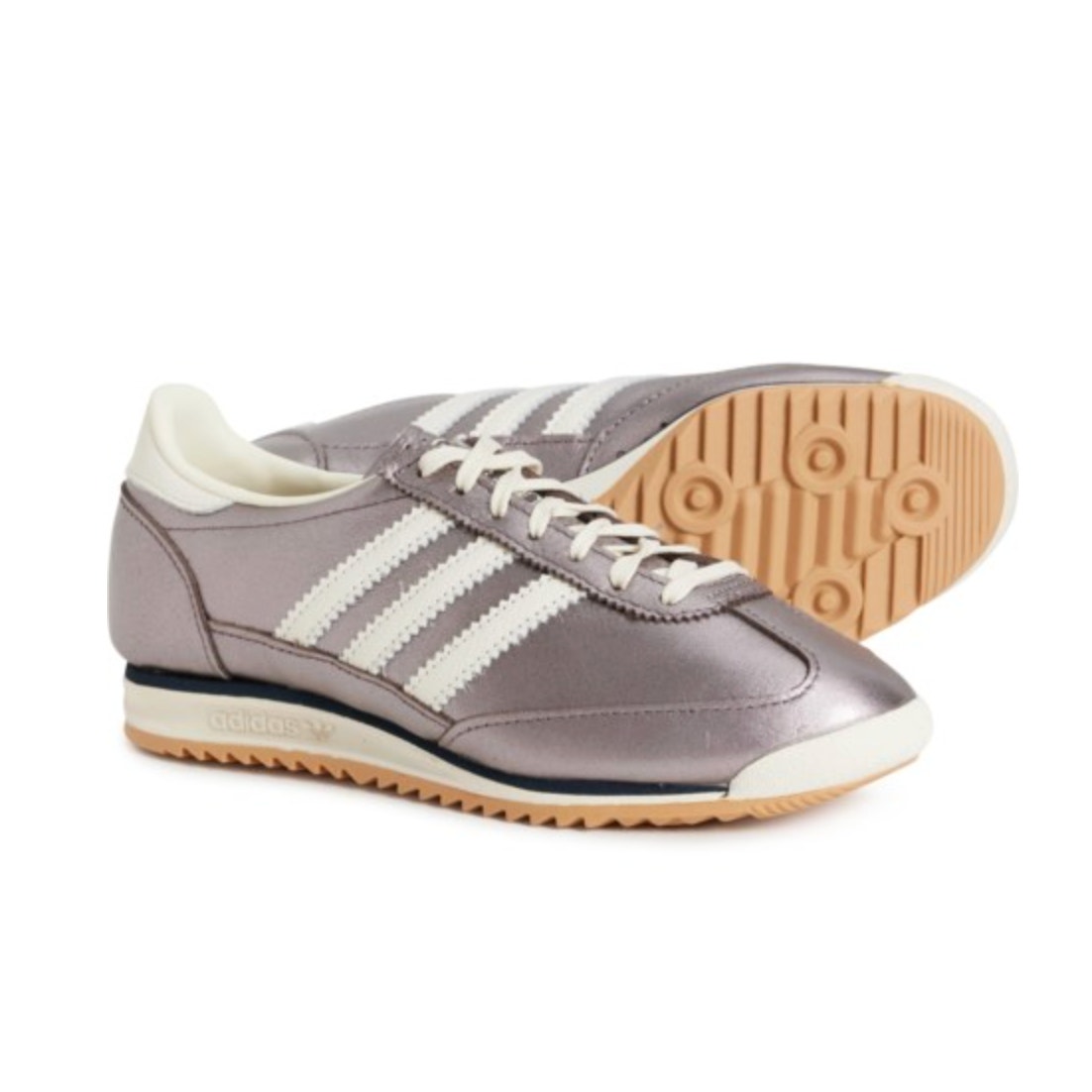 Adidas Originals SL 72 OG Women's Sneakers in Purple Metallic & Off White sz 7