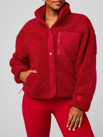 NWT FABLETICS TAHOE TEDDY JACKET XL