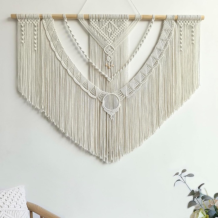 Achart Macrame Wall Hanging Large- Boho Wall Decor- Large Wall Art- Wall Decor L