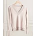 NWOT Stella & Dot V-Neck Fuzzy Knit Long Sleeve Sweater Blush Size Medium