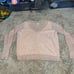 NWOT Stella & Dot V-Neck Fuzzy Knit Long Sleeve Sweater Blush Size Medium