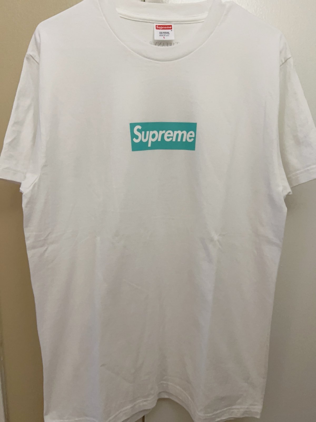 Supreme Tiffany & Co Box Logo Tee ボックスロゴ Tシャツ Supreme Tiffany & Co. Box Logo Tee - Small | eBay
