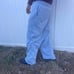 Gray Loose-Fit Sweat pants Wide Leg Baggy Joggers for men size Medium
