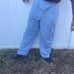 Gray Loose-Fit Sweat pants Wide Leg Baggy Joggers for men size Medium