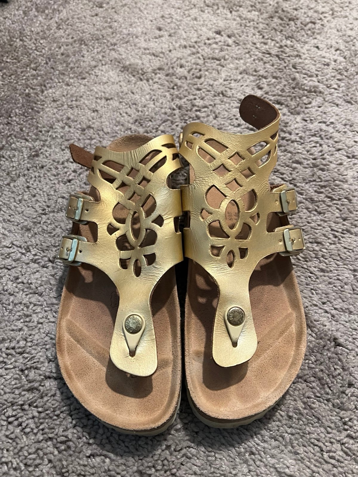 Metallic Gold Gladiator Birkenstocks