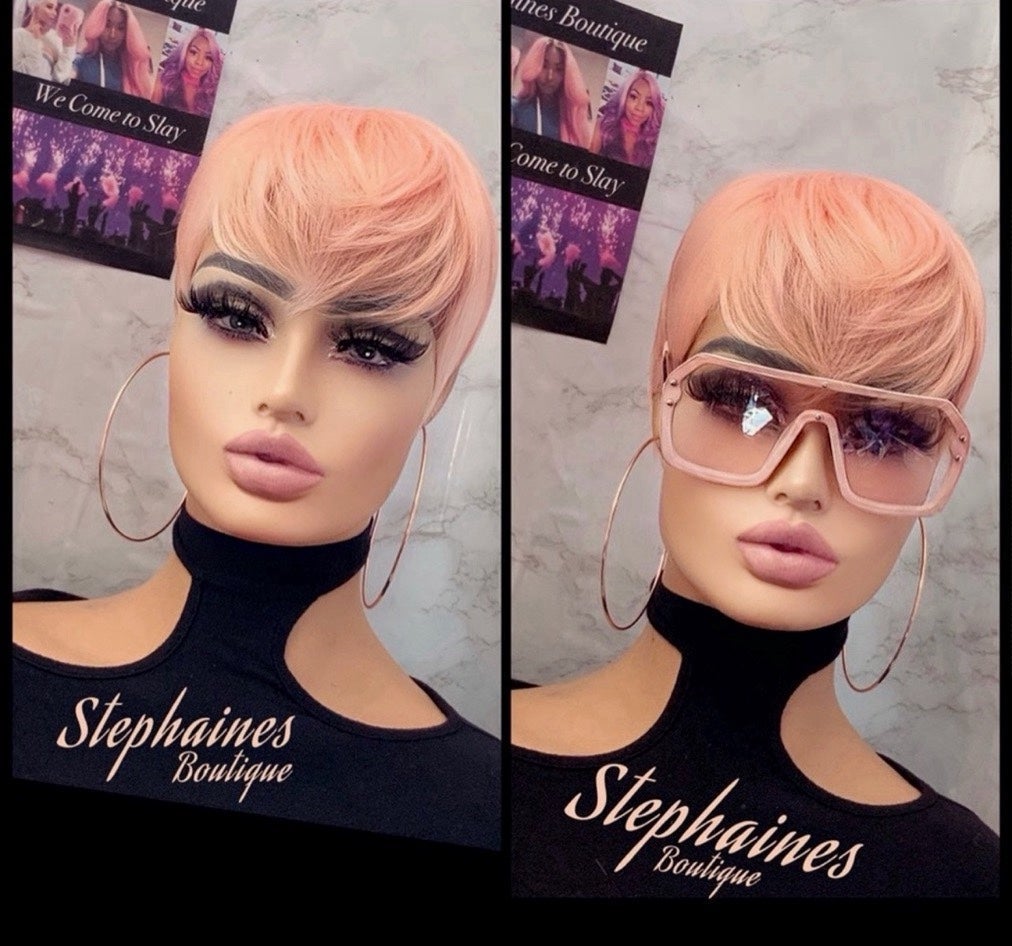 Human Hair Blended Lace Front Wig