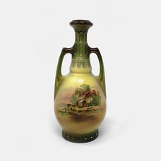 Antique RH Royal Wettina Austria Porcelain Vase
