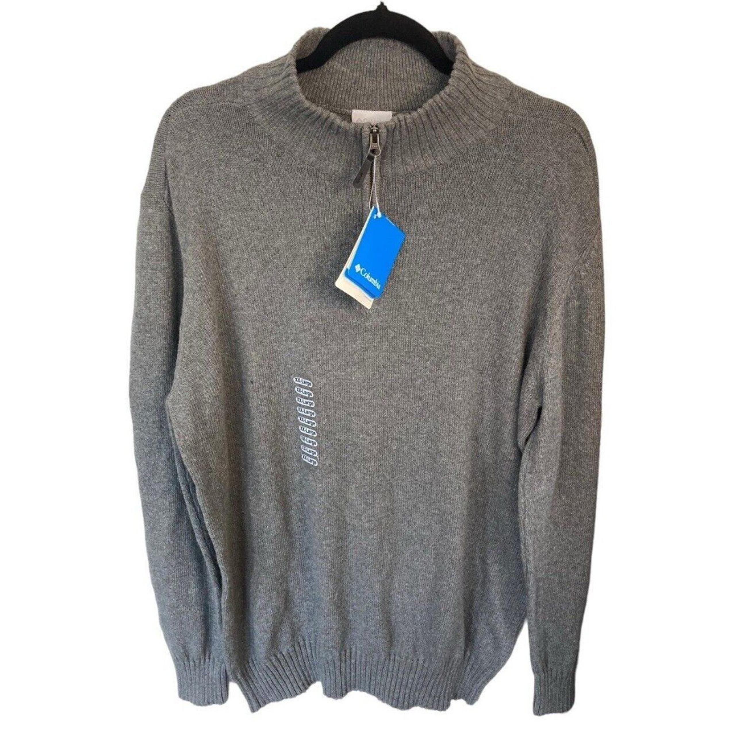 Columbia Spruce Bluff 1/2 Zip Sweater Gray Size XXL