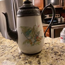 Antique Porcelian Graniteware Teapot