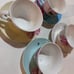 ROYAL ALBERT MIRANDA KERR EVERYDAY FRIENDSHIP TEACUP & SAUCER MIXED COLORS