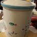 STUDIO NOVA Barrier Reef by MIKASA Glazed CANISTER 8 HIGH 6.5 WIDE with Cover