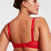 Victoria's Secret Push Up Very Sexy Shine Strap Red 36C Bra Adds 1 Cup Set Thong