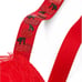 Victoria's Secret Push Up Very Sexy Shine Strap Red 36C Bra Adds 1 Cup Set Thong