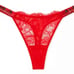 Victoria's Secret Push Up Very Sexy Shine Strap Red 36C Bra Adds 1 Cup Set Thong