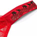 Victoria's Secret Push Up Very Sexy Shine Strap Red 36C Bra Adds 1 Cup Set Thong