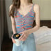 camisole with a rainbow bottoming crop