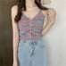 camisole with a rainbow bottoming crop