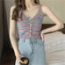 camisole with a rainbow bottoming crop
