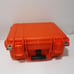 Pelican 1400 Orange Plastic Storage Case Locking Pressure Purge Valve No Foam-VG