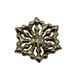 Vintage 80s Claiborne Gold Tone Brooch Pin Multi Colored Rhinestones Signed LC