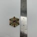 Vintage 80s Claiborne Gold Tone Brooch Pin Multi Colored Rhinestones Signed LC