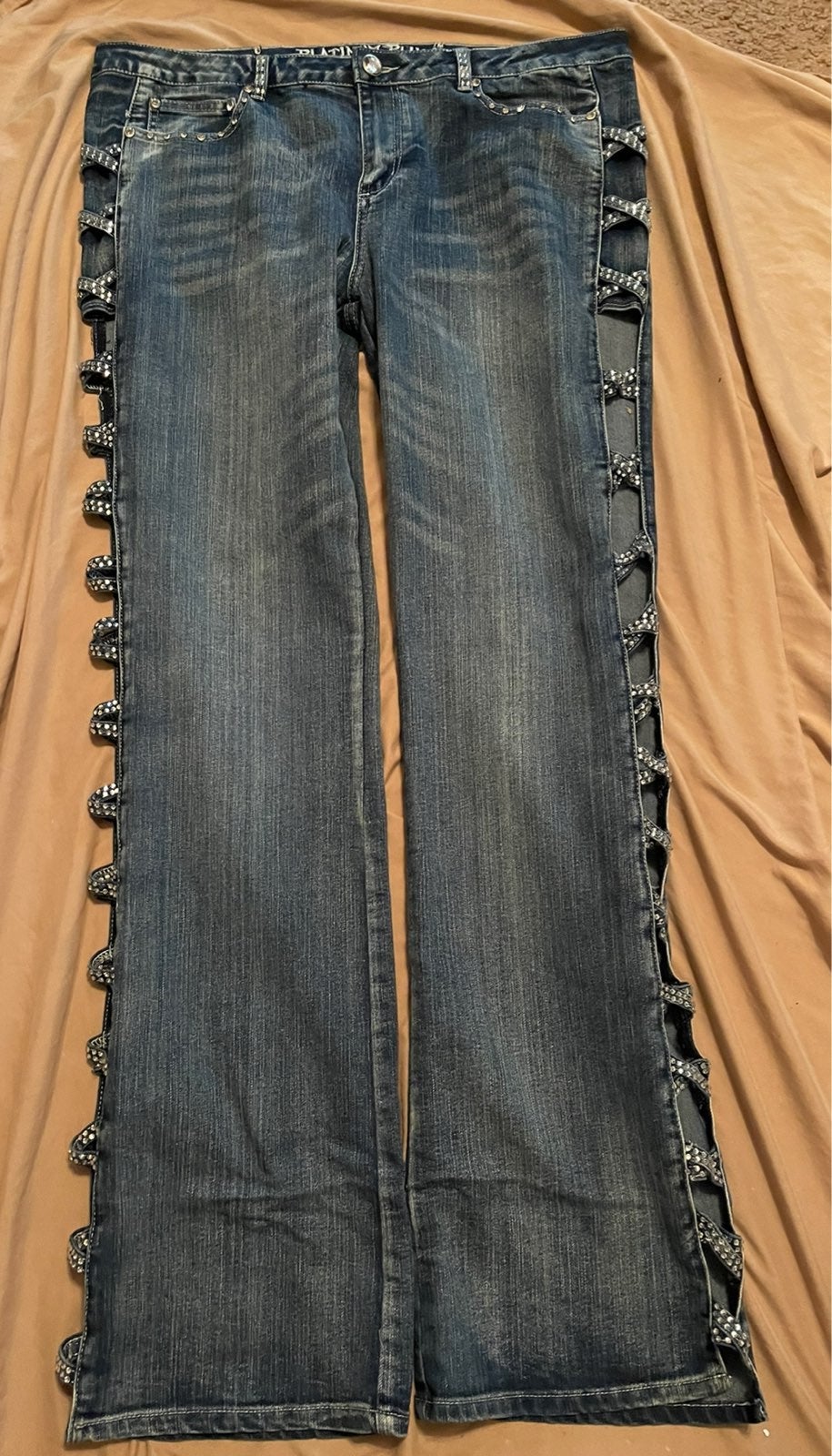 Platinum plus women's bling denim jeans