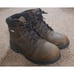Women's Size 9 Sketchers Leather, Steel-Toe Work Boots