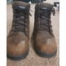 Women's Size 9 Sketchers Leather, Steel-Toe Work Boots