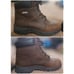 Women's Size 9 Sketchers Leather, Steel-Toe Work Boots