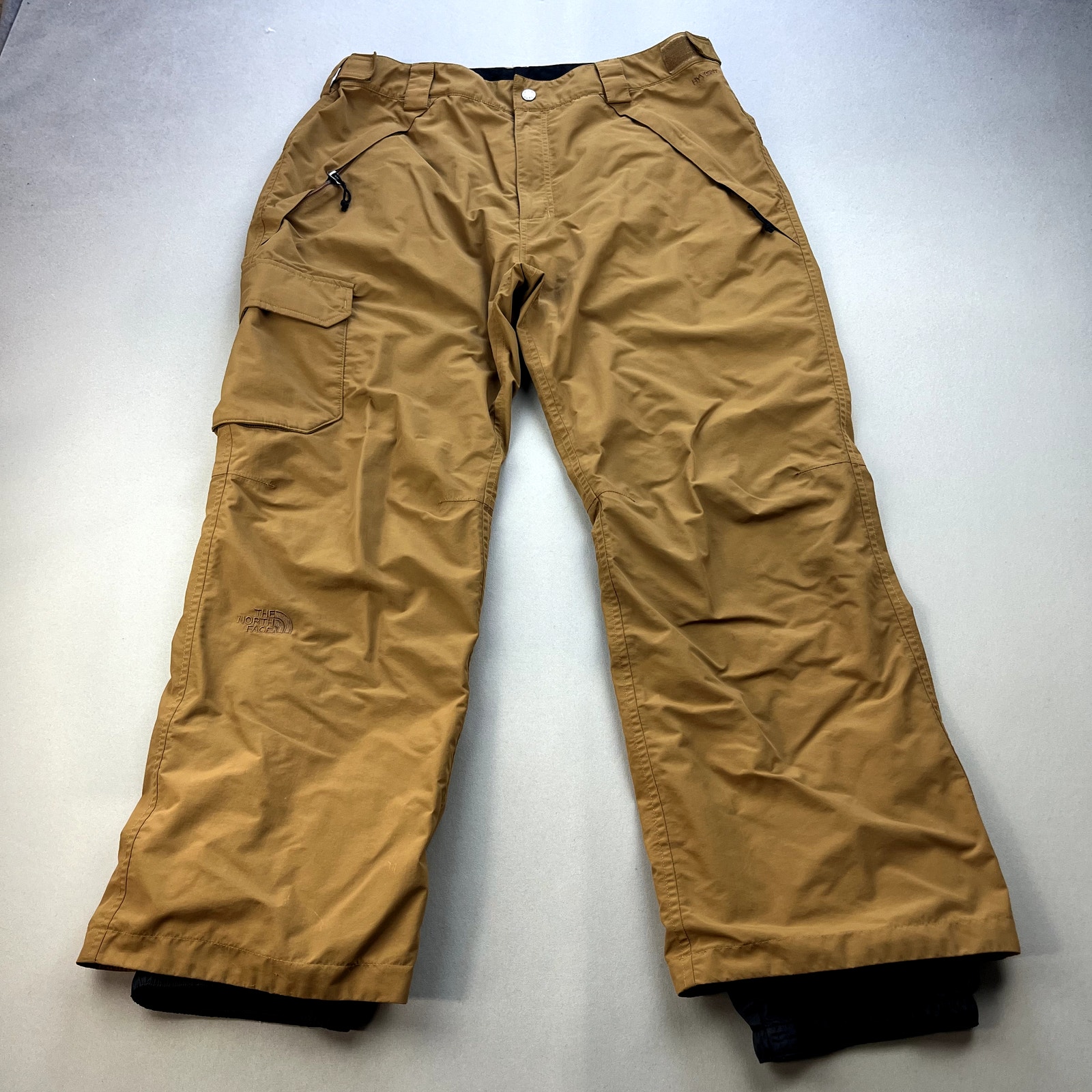 The North Face Snow Pants Mens XL Brown Hyvent Ski Snowboard Outdoor TNF Logo