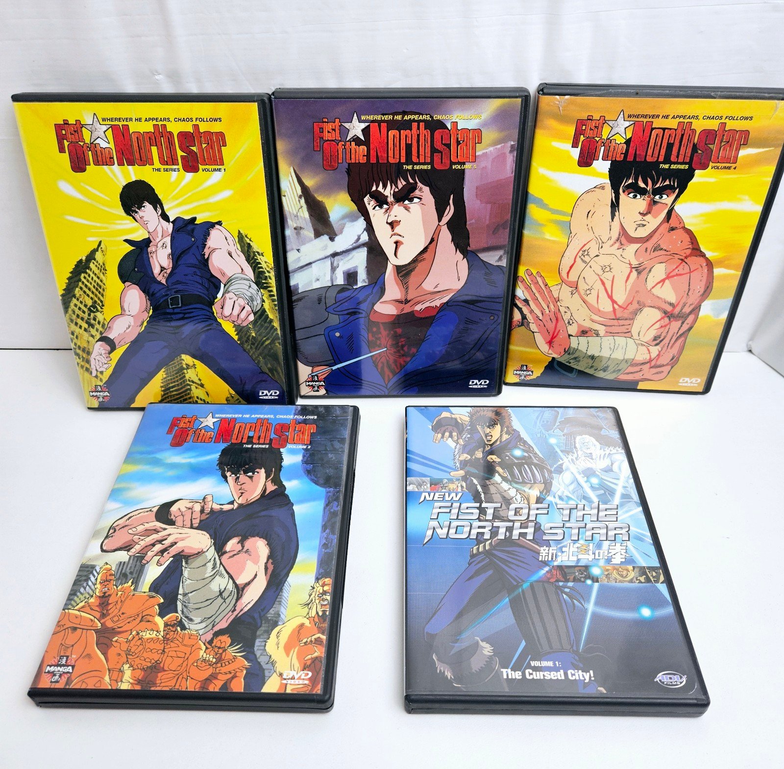 New Fist of the North Star Lot Of 5 Anime Series