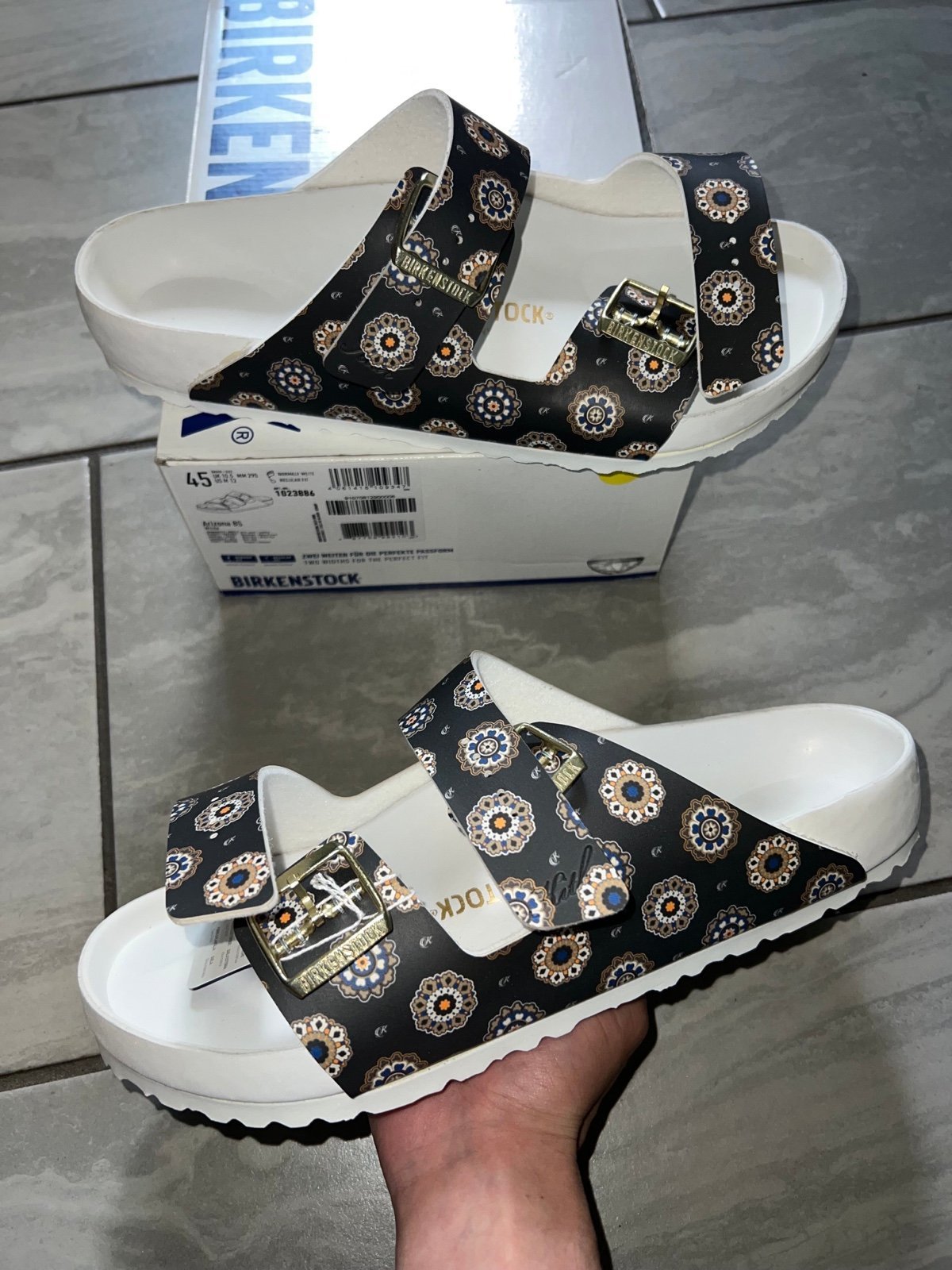 Birkenstock Arizona Kith Birko-Flor Navy Blazer 45EU (11M)