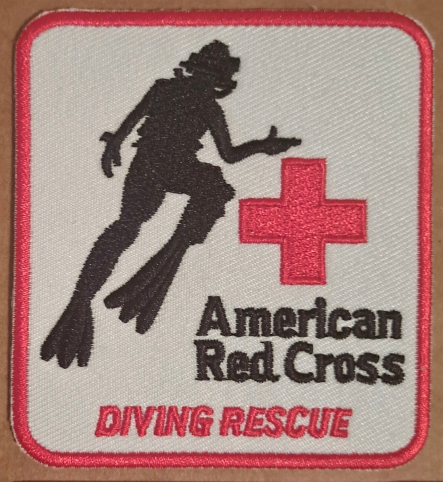 American Red Cross Diving Rescue embroidered Iron on patch 6 ct.