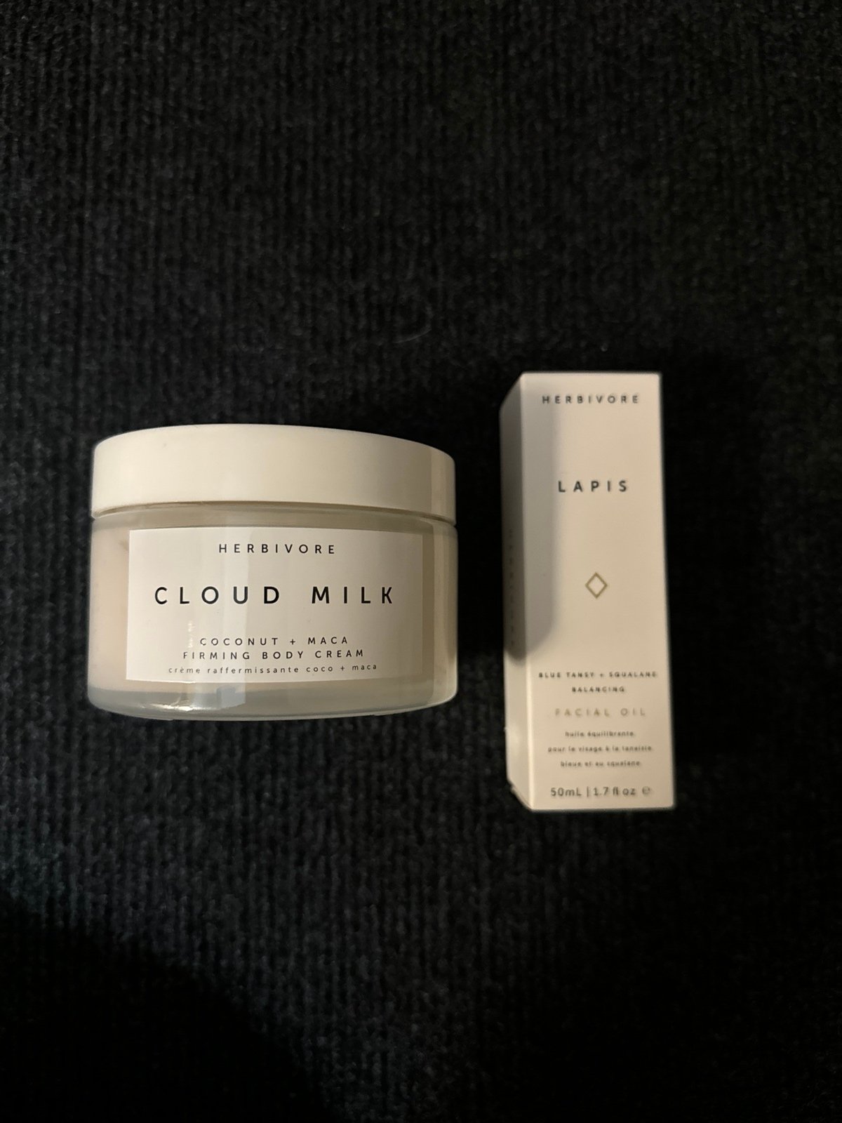 Herbivore Cloud Milk Body Cream + Lapis Facial Oil