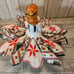 Ceramic Girl Angel Napkin Holder with Christmas Napkins