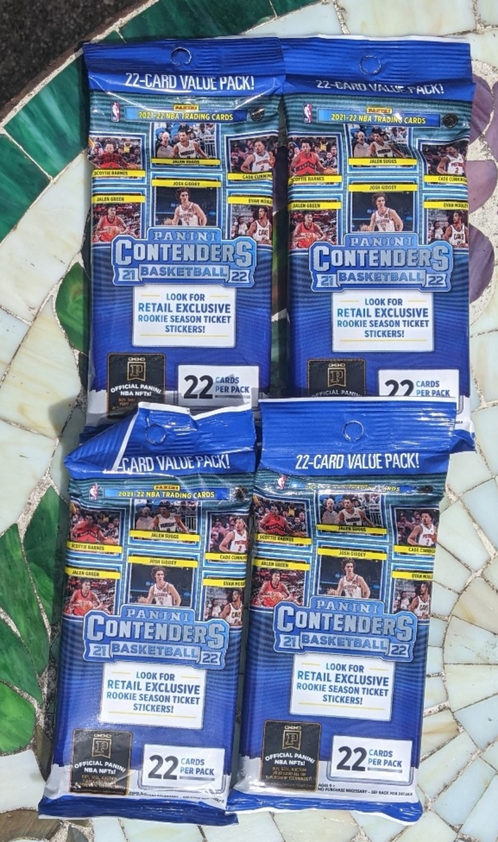 2021-22 PANINI CONTENDERS NBA BASKETBALL FAT PACK - 4X SEALED PACKS