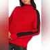 NWT 89 Sanctuary Cruise Contrast Stripe Mock Neck Sweater XL