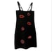 Pinko embroidered lips mini dress