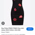 Pinko embroidered lips mini dress