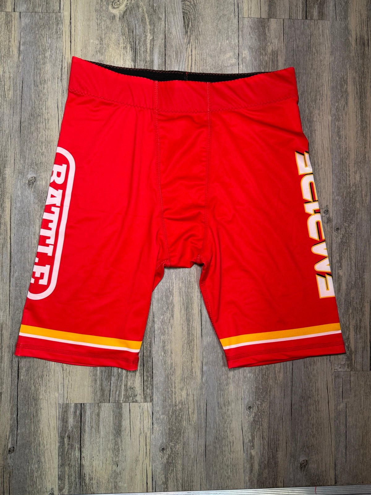 Red and Yellow 7on7 Battle shorts