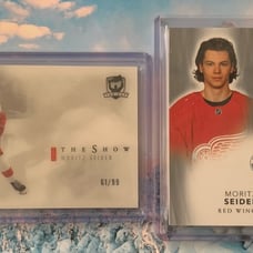 2021-22 UD The Cup Moritz Seider lot: Base & The Show White RC