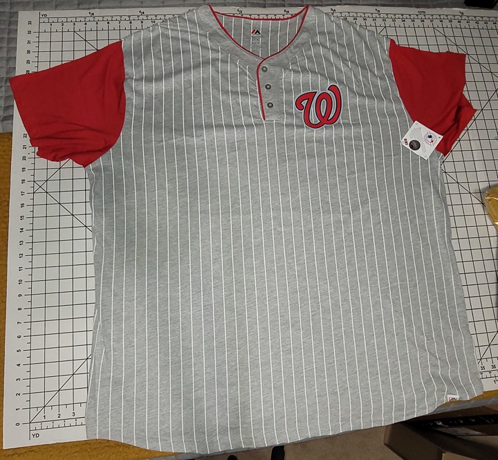 Bryce Harper Washington Nationals 3-Button Shirt Jersey 4XL