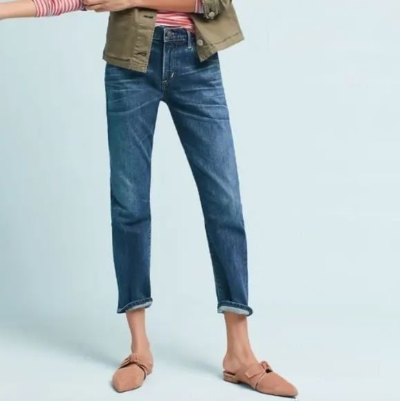 Citizens of Humanity Elsa Mid-Rise Slim Cropped Jeans Size 26