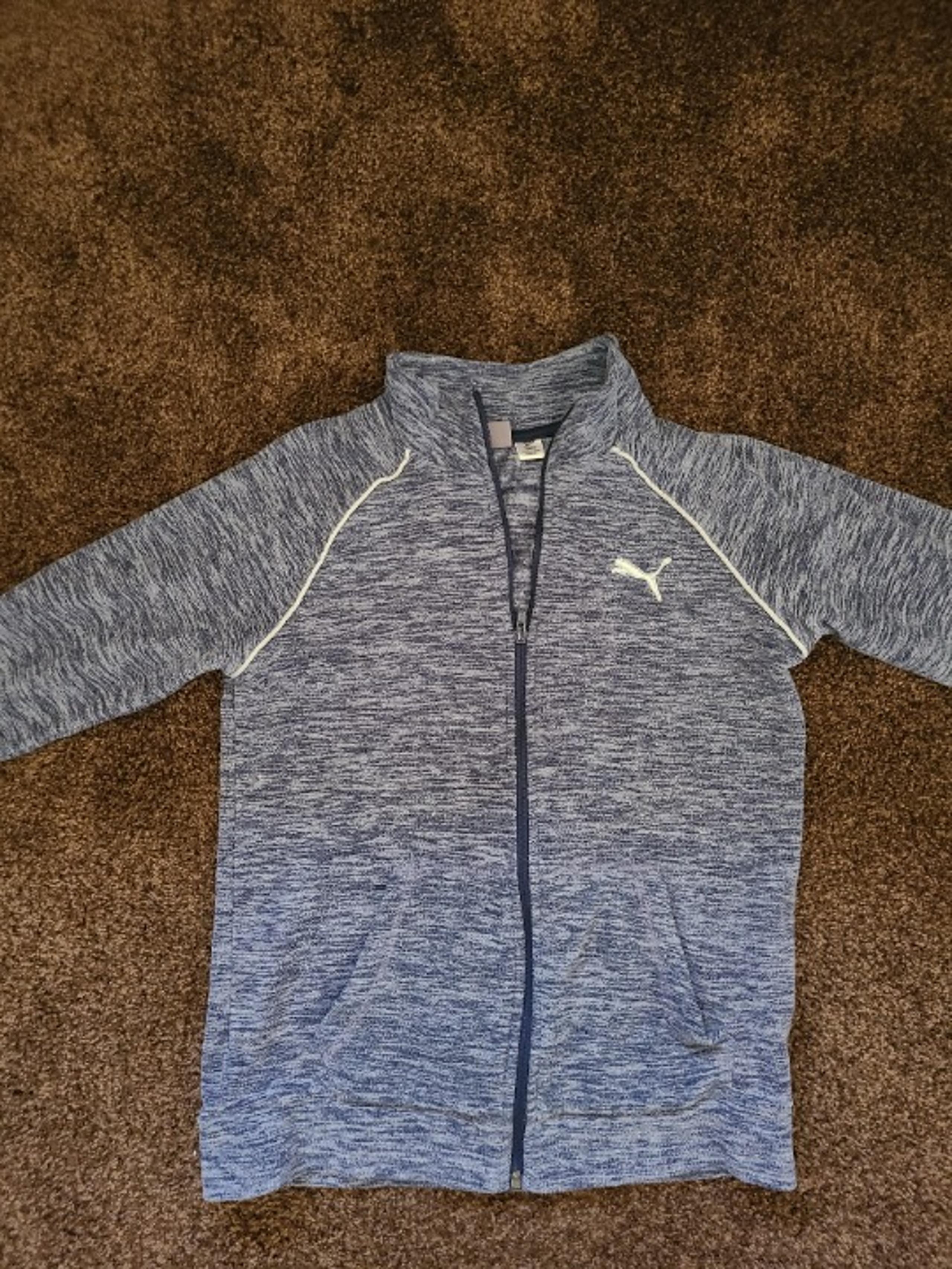 Puma Blue and Grey Jacket/ Workout Jacket