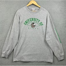 VTG University of North Dakota Fighting Sioux T Shirt Adult XL Gray CI Apparel