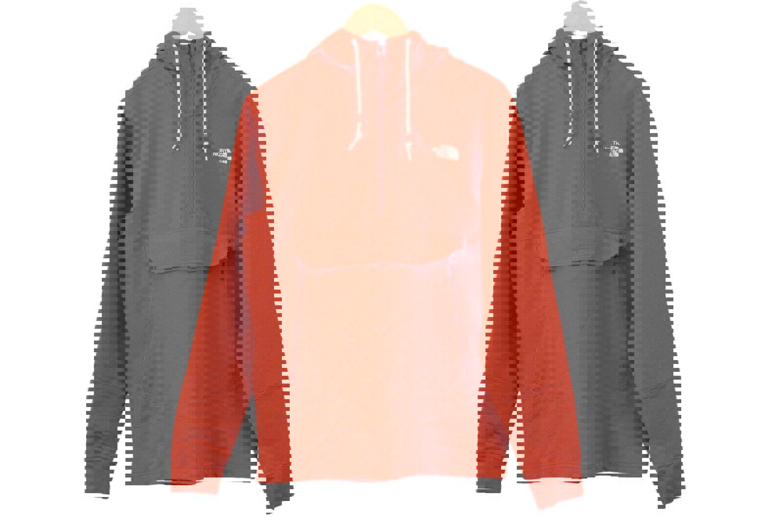 The North Face Mens TEKNO Ridge Pullover Hoodie Orange M