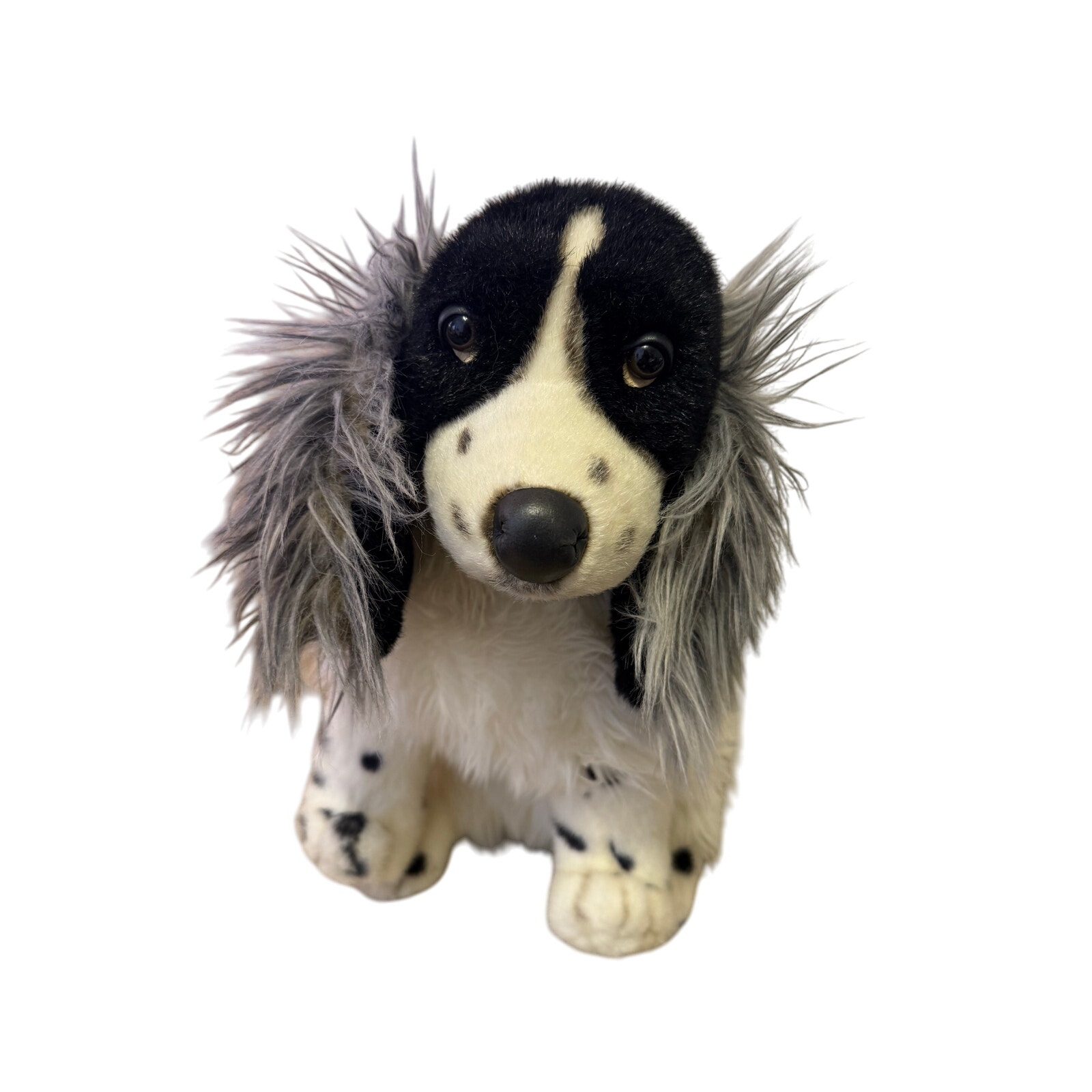 RARE vtg Realistic Lifelike Aurora Cocker Spaniel Stuffed Handcrafted Plush 17