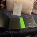 2 used plastic binders