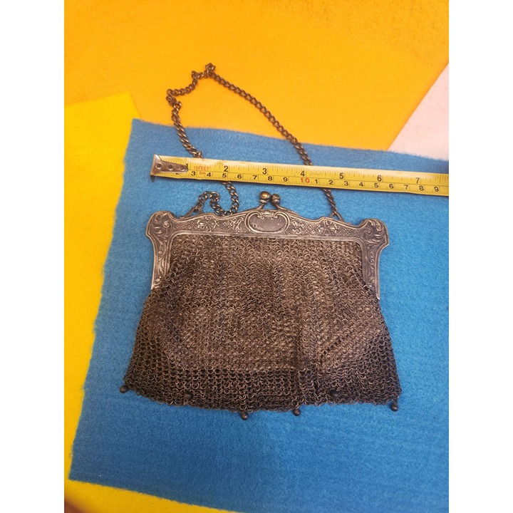 ****Silver Mesh Purse Some silver & some gold Art Deco Early 1900's***********