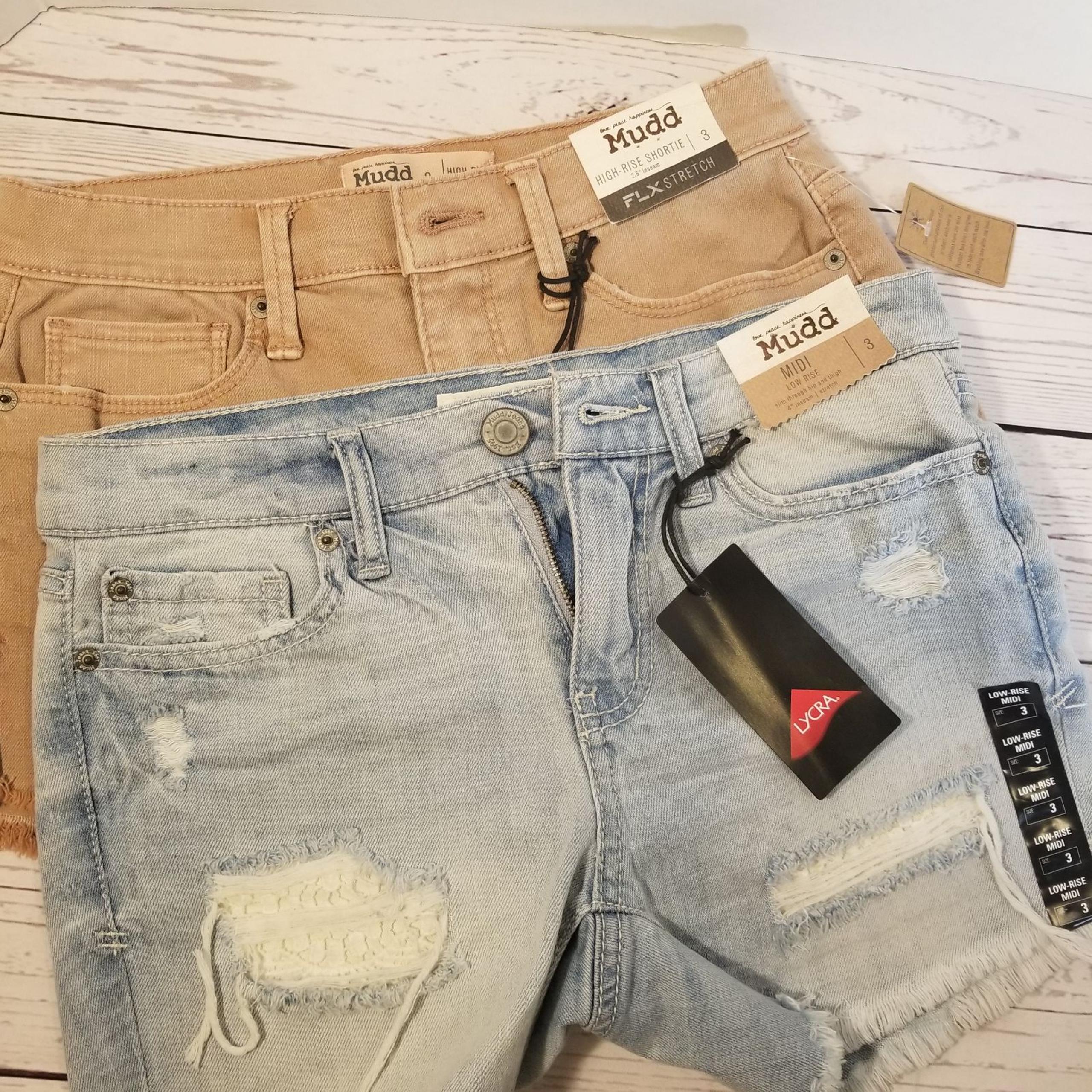 Mudd Denim Shorts Bundle Midi &High Rise